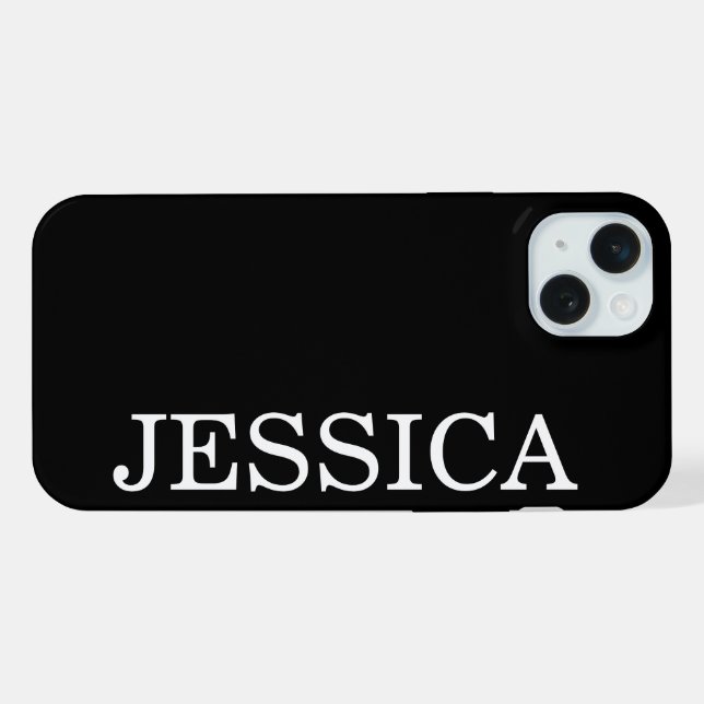 EINFACH STILVOLL INDIVIDUELL ANGEPASSTER NAME MODE iPhone HÜLLE (Rückseite (Horizontal))