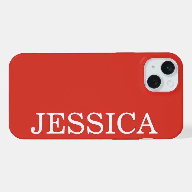 EINFACH STILVOLL INDIVIDUELL ANGEPASSTER NAME MODE iPhone HÜLLE (Rückseite (Horizontal))