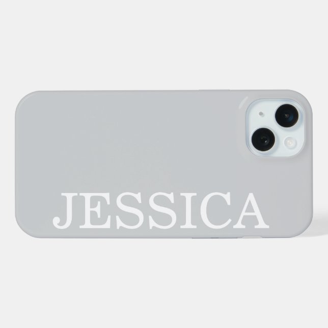 EINFACH STILVOLL INDIVIDUELL ANGEPASSTER NAME MODE iPhone HÜLLE (Rückseite (Horizontal))