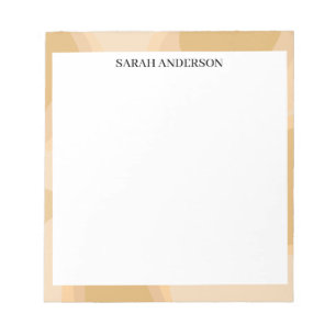 EINFACH STILVOLL MODERN INDIVIDUELLER NAME BEIGE A NOTIZBLOCK