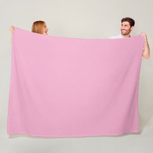 EINFACH STILVOLL MODERN MINIMAL KLASSISCH HELLROSA FLEECEDECKE