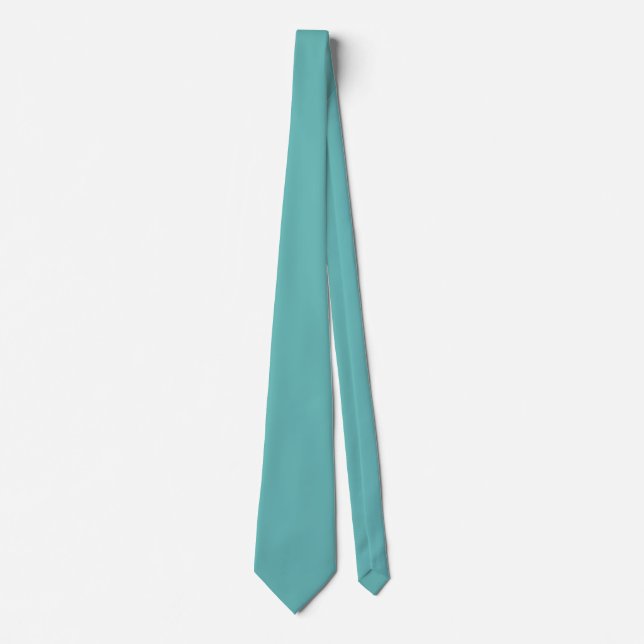 EINFACH STILVOLL MODERNE BÜRO TEAL BLAU KRAWATTE (Vorderseite)