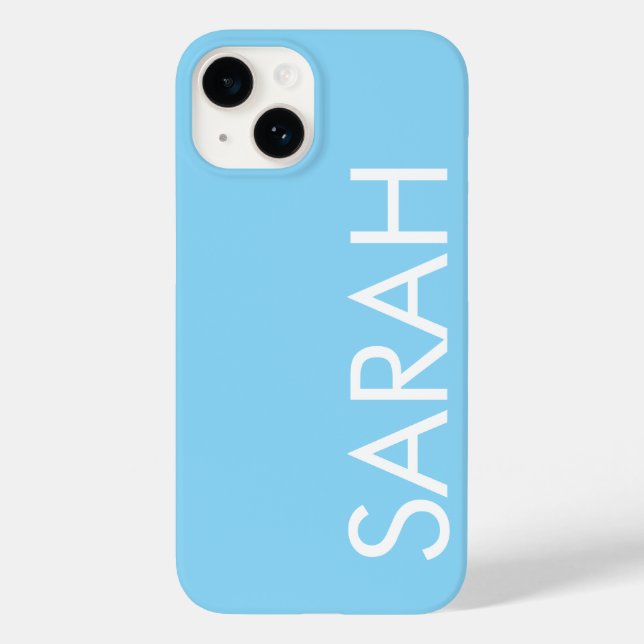 Einfach stilvoll, moderner Klassiker Sky Blue Case-Mate iPhone Hülle (Rückseite)