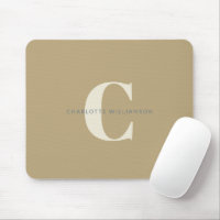Einfach stilvoller Chic Monogram Name in Dusty Gol