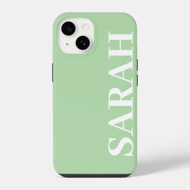 Einfach stilvoller moderner Minimal iPhone Hülle (Rückseite)