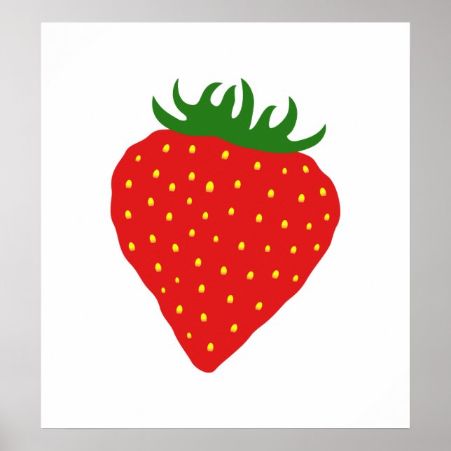 Einfach Strawberry individuelles Poster (Vorne)