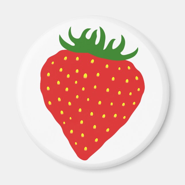 Einfach Strawberry-Magnet Magnet (Vorne)
