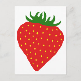 Einfach Strawberry-Postkarte Postkarte