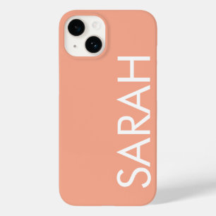 Einfach Stylisch Moderne Klassische Name PFIRSICH Case-Mate iPhone 14 Hülle