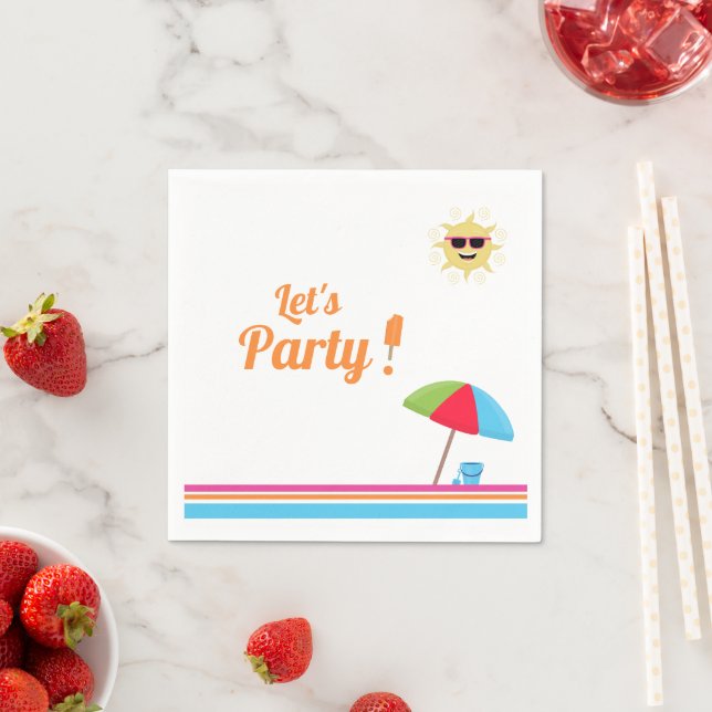 Einfach Summer Paper Napkin Serviette (Beispiel)