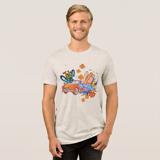 Einfach Surfen Casual T-Shirts  (Vorderseite voll)
