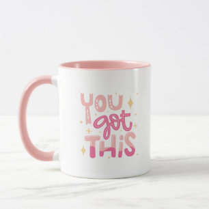 Einfach Süß Du Schaffst Das Motivierend Rosa Tasse