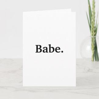 Einfach & süße 'Baby ich liebe dich' Karte