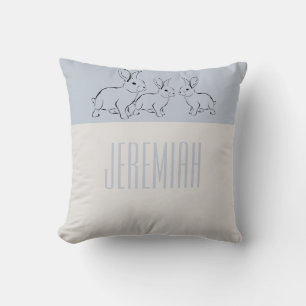 Einfach Sweet Child's Blue Bunnies Personalisiert Kissen