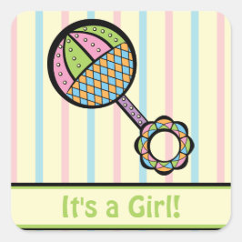 Einfach Sweet Rattle Announcement Sticker