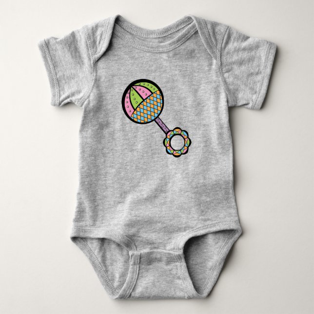 Einfach Sweet Rattle Baby Bodysuit Strampler (Vorderseite)
