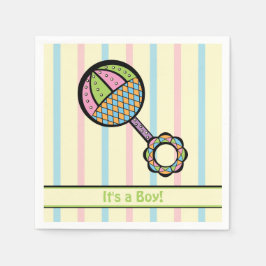 Einfach Sweet Rattle Baby Shower Napkins Serviette