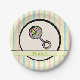 Einfach Sweet Rattle Baby Shower Paper Teller