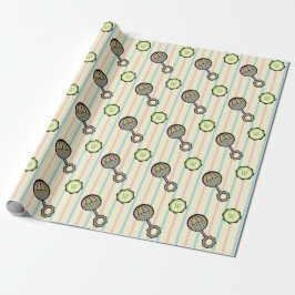 Einfach Sweet Rattle Wrapping Paper Geschenkpapier