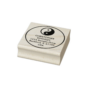Einfach Symbol / Symbol - YIN YANG + Idee Gummistempel