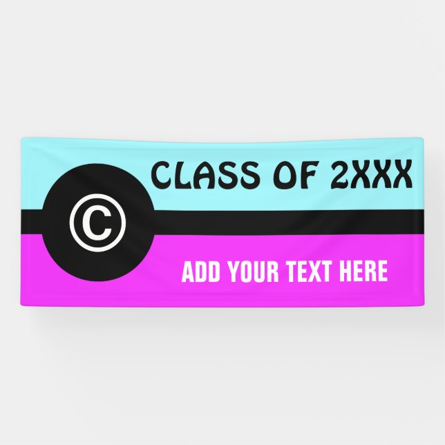 Einfach Symbole - COPYRIGHT-Zeichen + Ihre Ideen Banner (Horizontal)