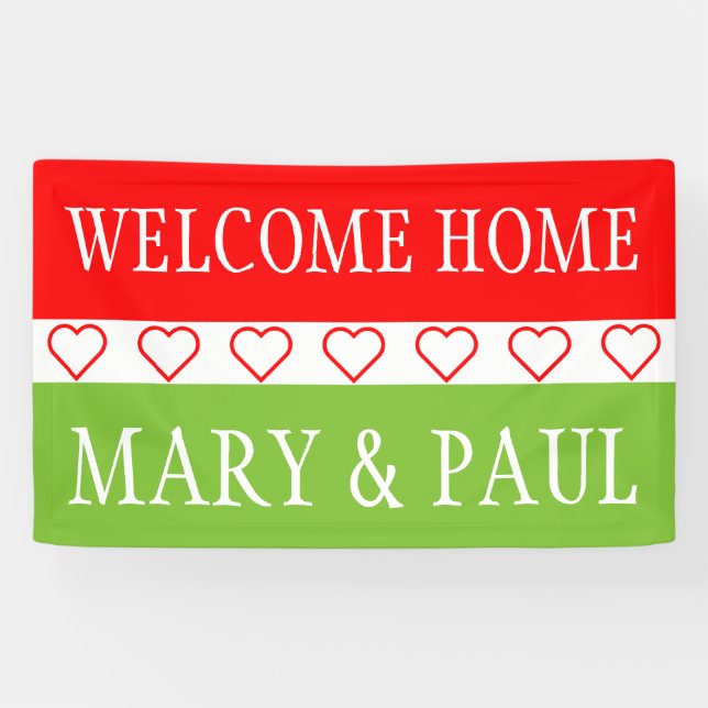 Einfach Symbole - HERZEN + Ihre Ideen Banner (Horizontal)