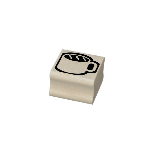 Einfach Symbole/Ikonen - Kaffee-Tasse + Ideen Gummistempel