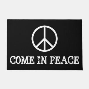 Einfach Symbole - PEACE + Ihre Ideen Fußmatte