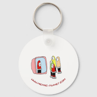 Einfach-Tasten Schlüsselanhänger