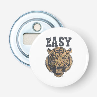 EINFACH Tiger Lustige Vintage-Distressed-Typografi Flaschenöffner