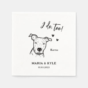 Einfach tue ich zu Zeichnend Hochzeit Serviette