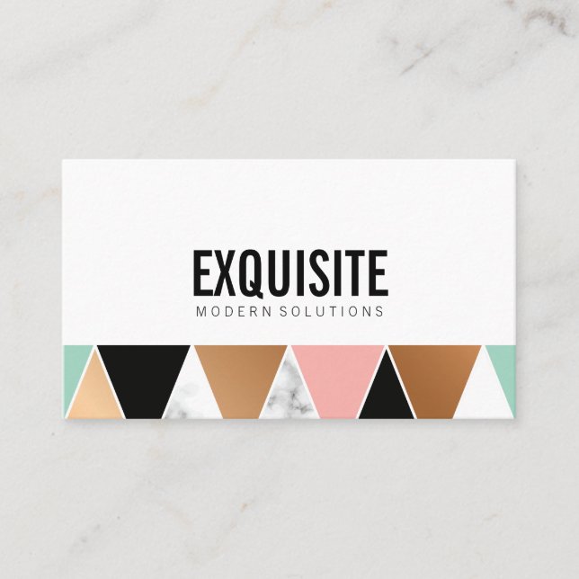 Einfach und Beruflich mit Icons Business Card Visitenkarte (Vorderseite)