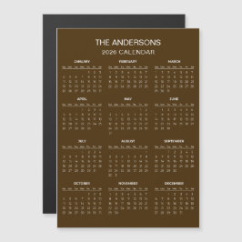 Einfach und doch elegant: 2026-Kalender | Magnet