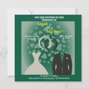 Einfach und elegant Braut und Herz