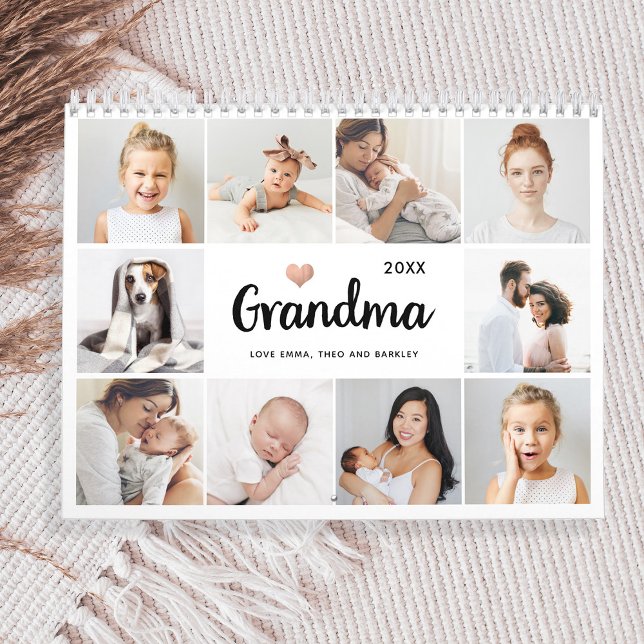 Einfach und elegant | Foto-Collage für Oma Kalender (A sweet and simple photo collage calendar for grandma)