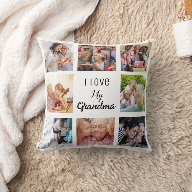 Einfach und elegant| FotoCollage für Oma Kissen (Decke)