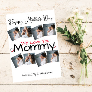 Einfach und elegant Mutter Tage Geschenk Foto Co Feiertagskarte