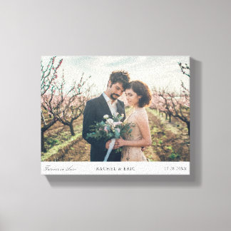 Einfach und minimalistisch Forever in Liebe Foto Leinwanddruck