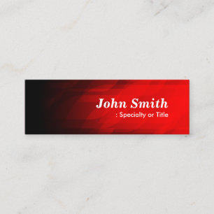 Einfach und modern dunkelrot mini visitenkarte