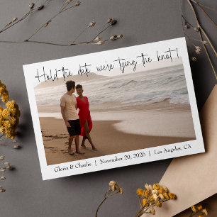 Einfach und modern halten Sie das Date-Foto fest Save The Date