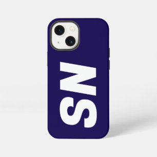 Einfach und modern Name Minimal dunkel blau iPhone 13 Mini Hülle