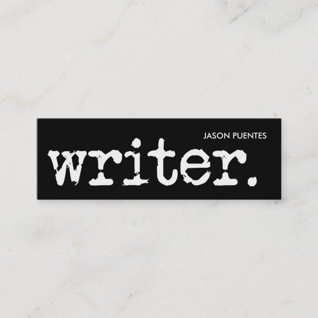 einfach und zum Punkt Mini Visitenkarte (Vorderseite)