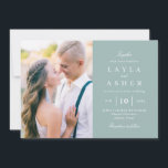 Einfach United Foto Wedding Invitation SUN Dankeskarte<br><div class="desc">Modernes Design von © berrysweet . Printfähige digitale Dateien und passende Artikel sind verfügbar! Besuchen Sie unsere Website unter www.berryberrysweet.com für weitere Informationen!</div>