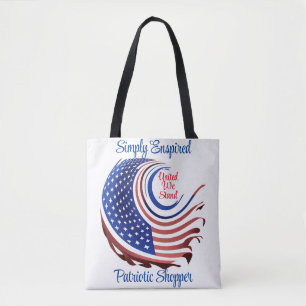 Einfach "United We Stand Patriotic Shopper" angesp