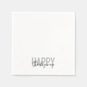 Einfach, urbane, trendige, moderne Happy Thanksgiv Serviette