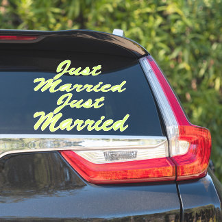 EINFACH VERHEIRATETE XL-Autokleber (2) - HONEYDEW  Aufkleber