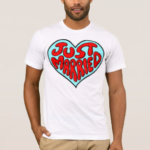 EINFACH VERHEIRATETER HERZER T - SHIRT