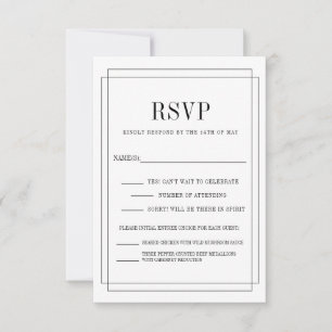 einfach verliebt RSVP karte