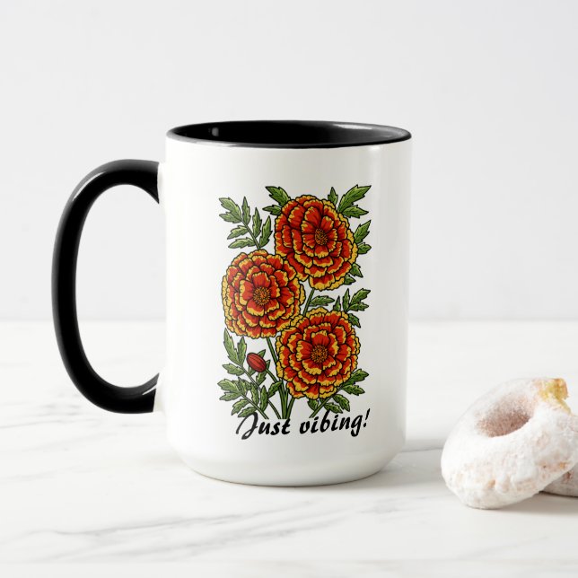 Einfach Vibing Tasse (Mit Donut)