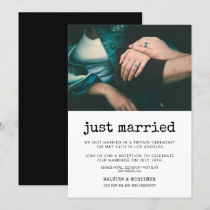 Einfach Vintage Fotokarte für Schreibmaschinen ver Einladung